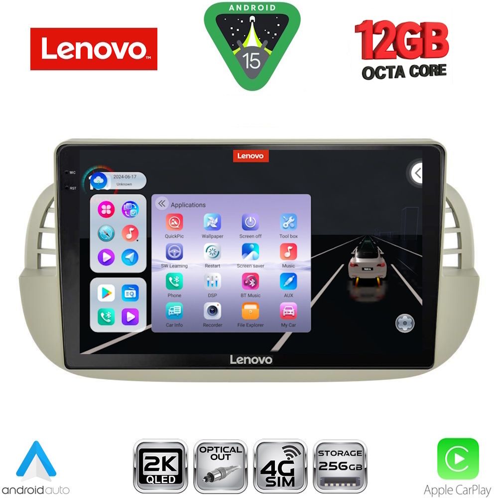 LENOVO SSZ 12130BG_CPA (9inc) MULTIMEDIA TABLET for FIAT 500 mod. 2007-2015 (BEIGE) LENOVO SSZ 12130BG_CPA (9inc) MULTIMEDIA TABLET for FIAT 500 mod. 2007-2015 (BEIGE)