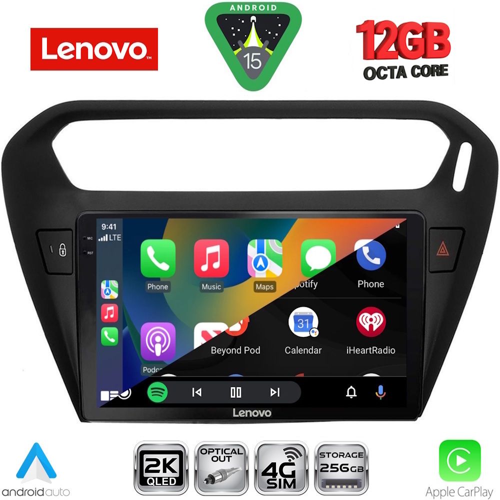 LENOVO SSZ 12511BL_CPA (9inc) MULTIMEDIA TABLET for CITROEN ELYSEE – PEUGEOT 301 mod. 2013-2026 (BLACK) LENOVO SSZ 12511BL_CPA (9inc) MULTIMEDIA TABLET for CITROEN ELYSEE – PEUGEOT 301 mod. 2013-2026 (BLACK)