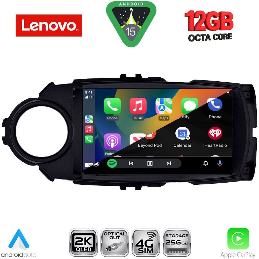 LENOVO SSZ 12737FL_CPA (9inc) MULTIMEDIA TABLET for TOYOTA YARIS mod. 2015-2020 LENOVO SSZ 12737FL_CPA (9inc) MULTIMEDIA TABLET for TOYOTA YARIS mod. 2015-2020