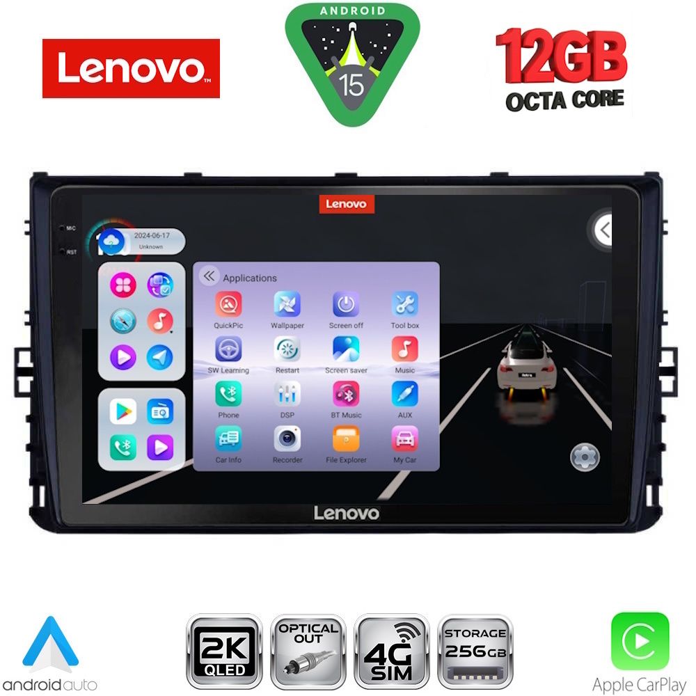 LENOVO SSZ 12758_CPA (9inc) MULTIMEDIA TABLET for VW POLO – TROC – TCROSS - TAIGO mod. 2017-2026 LENOVO SSZ 12758_CPA (9inc) MULTIMEDIA TABLET for VW POLO – TROC – TCROSS - TAIGO mod. 2017-2026