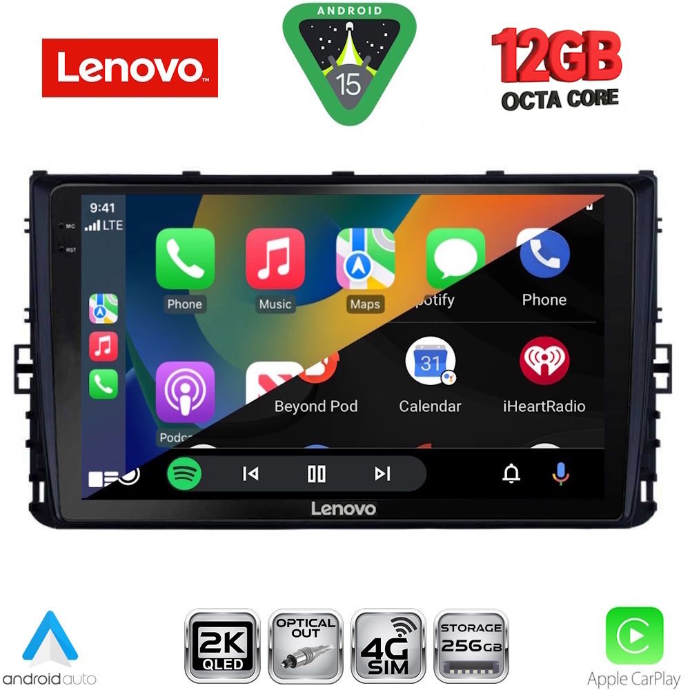LENOVO SSZ 12758_CPA (9inc) MULTIMEDIA TABLET for VW POLO – TROC – TCROSS - TAIGO mod. 2017-2026 LENOVO SSZ 12758_CPA (9inc) MULTIMEDIA TABLET for VW POLO – TROC – TCROSS - TAIGO mod. 2017-2026