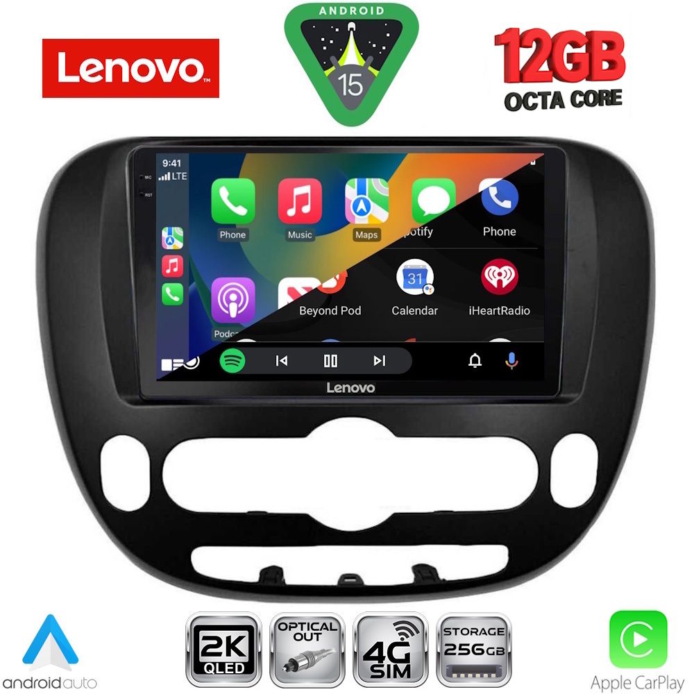 LENOVO SSZ 12321_CPA (9inc) MULTIMEDIA TABLET for KIA SOUL mod. 2013-2019 LENOVO SSZ 12321_CPA (9inc) MULTIMEDIA TABLET for KIA SOUL mod. 2013-2019