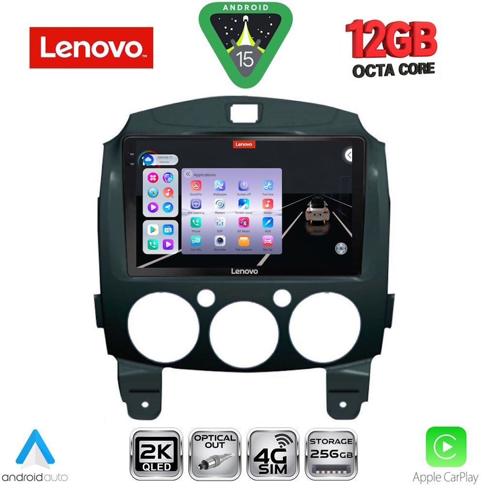 LENOVO SSZ 12361_CPA (9inc) MULTIMEDIA TABLET for MAZDA 2 mod. 2007-2014 LENOVO SSZ 12361_CPA (9inc) MULTIMEDIA TABLET for MAZDA 2 mod. 2007-2014