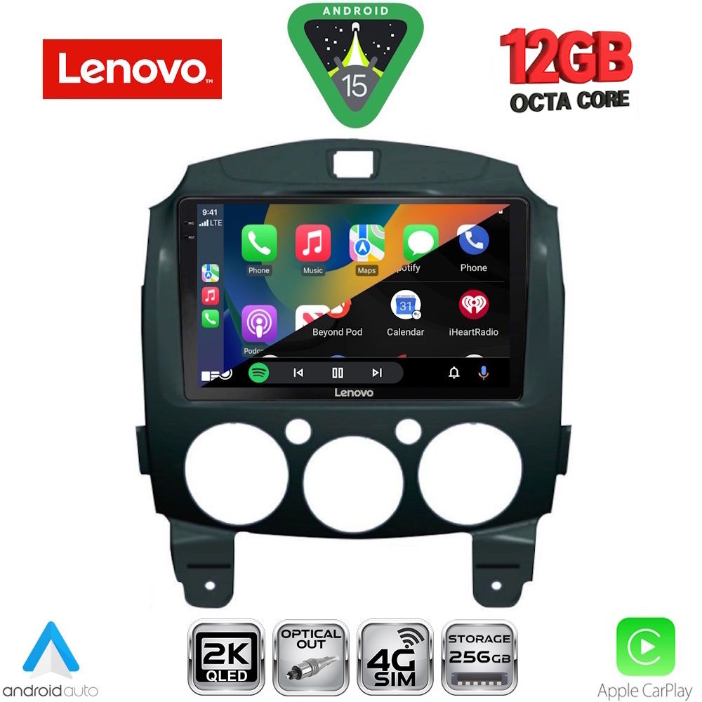 LENOVO SSZ 12361_CPA (9inc) MULTIMEDIA TABLET for MAZDA 2 mod. 2007-2014 LENOVO SSZ 12361_CPA (9inc) MULTIMEDIA TABLET for MAZDA 2 mod. 2007-2014