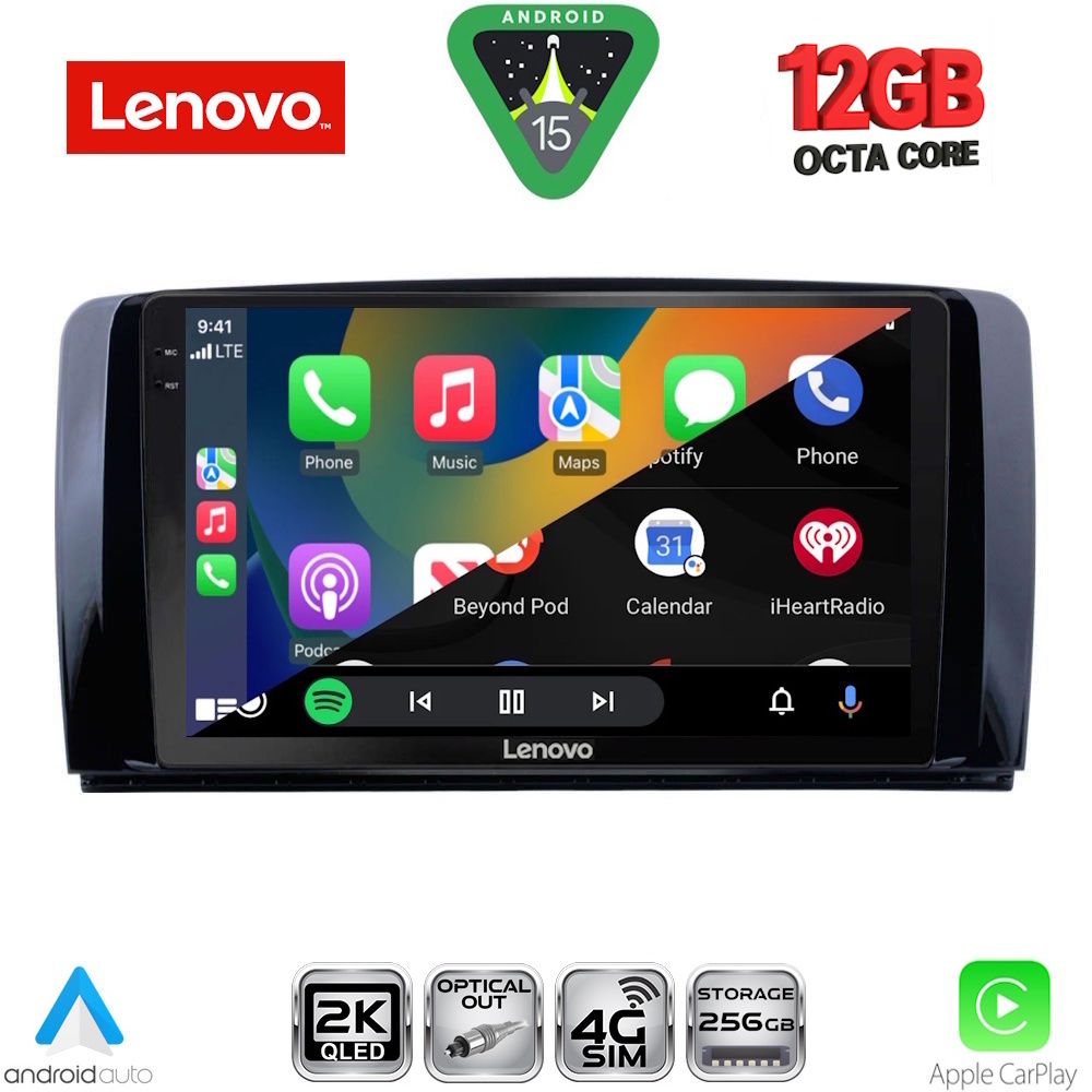 LENOVO SSZ 12422_CPA (9inc) MULTIMEDIA TABLET for MERCEDES R (W251) mod. 2006-2015 LENOVO SSZ 12422_CPA (9inc) MULTIMEDIA TABLET for MERCEDES R (W251) mod. 2006-2015