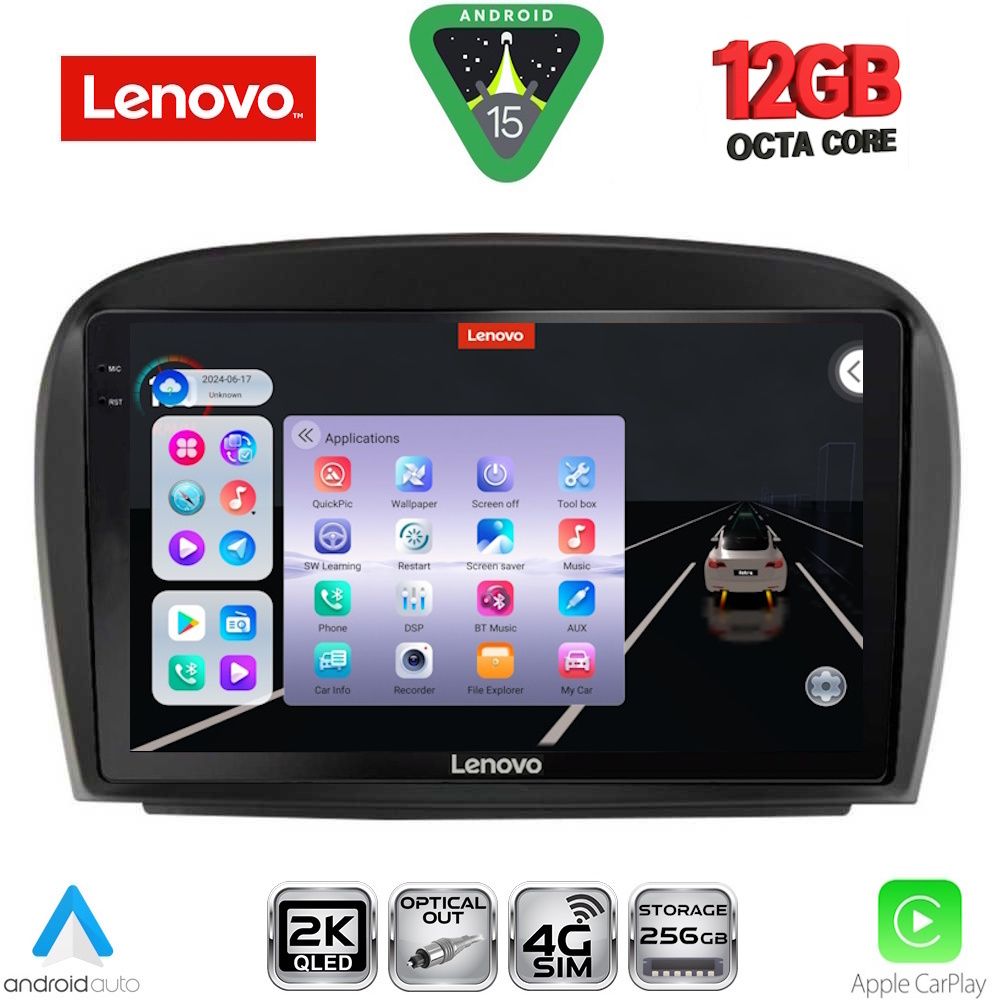 LENOVO SSZ 12427_CPA (9inc) MULTIMEDIA TABLET for MERCEDES SL (R230) FACELIFT mod. 2006-2012 LENOVO SSZ 12427_CPA (9inc) MULTIMEDIA TABLET for MERCEDES SL (R230) FACELIFT mod. 2006-2012