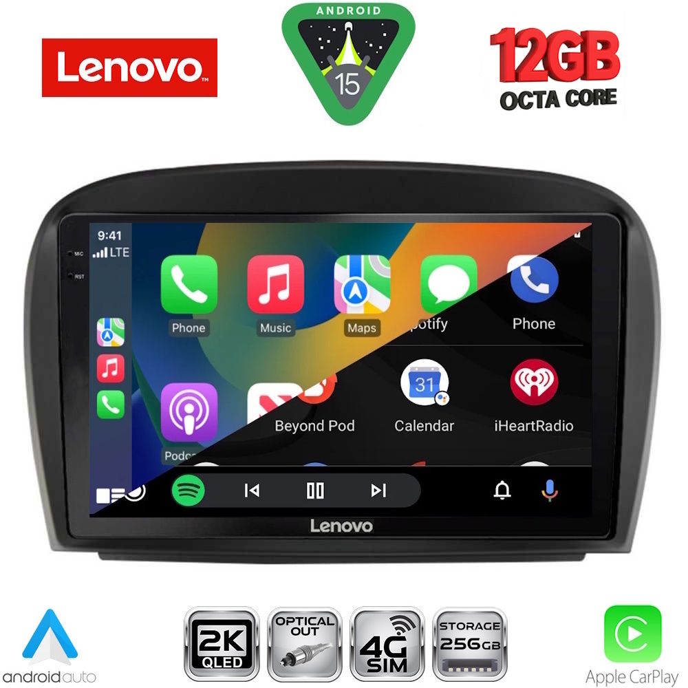 LENOVO SSZ 12427_CPA (9inc) MULTIMEDIA TABLET for MERCEDES SL (R230) FACELIFT mod. 2006-2012 LENOVO SSZ 12427_CPA (9inc) MULTIMEDIA TABLET for MERCEDES SL (R230) FACELIFT mod. 2006-2012