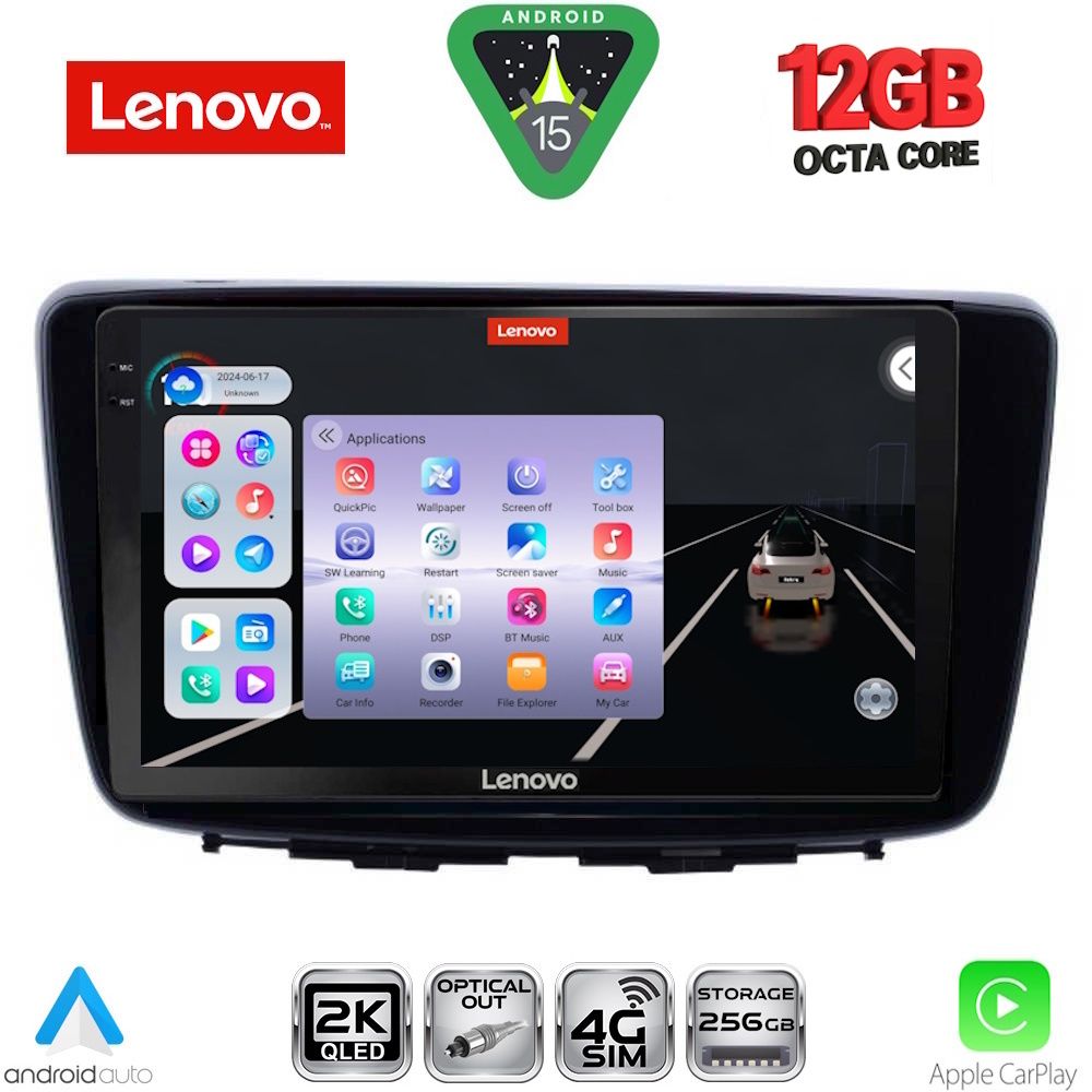 LENOVO SSZ 12672_CPA (9inc) MULTIMEDIA TABLET for SUZUKI BALENO mod. 2016-2022 LENOVO SSZ 12672_CPA (9inc) MULTIMEDIA TABLET for SUZUKI BALENO mod. 2016-2022