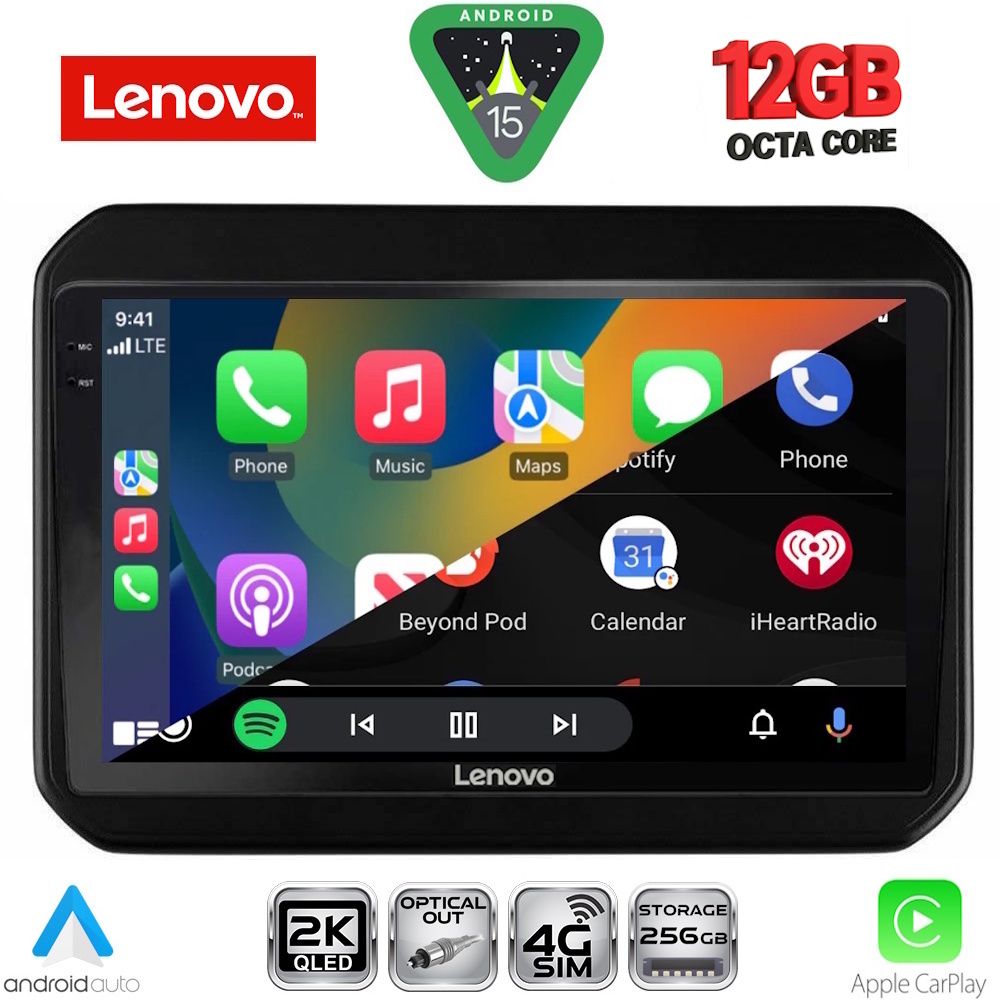 LENOVO SSZ 12676_CPA (9inc) MULTIMEDIA TABLET for SUZUKI IGNIS mod. 2016-2026 LENOVO SSZ 12676_CPA (9inc) MULTIMEDIA TABLET for SUZUKI IGNIS mod. 2016-2026
