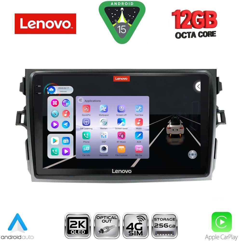 LENOVO SSZ 12713_CPA (9inc) MULTIMEDIA TABLET for TOYOTA COROLLA 4D mod. 2006-2012 LENOVO SSZ 12713_CPA (9inc) MULTIMEDIA TABLET for TOYOTA COROLLA 4D mod. 2006-2012