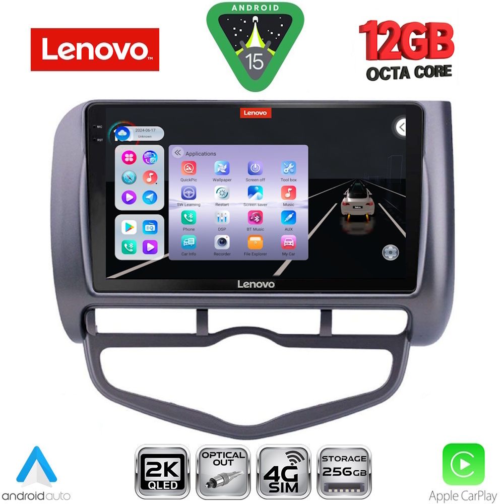 LENOVO SSZ 12210_CPA CLIMA (9inc) MULTIMEDIA TABLET for HONDA JAZZ mod. 2002-2008 LENOVO SSZ 12210_CPA CLIMA (9inc) MULTIMEDIA TABLET for HONDA JAZZ mod. 2002-2008