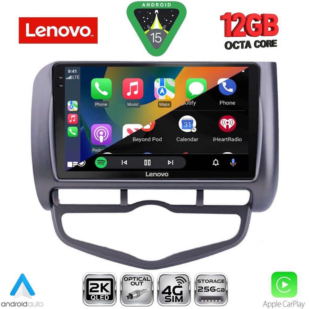 LENOVO SSZ 12210_CPA CLIMA (9inc) MULTIMEDIA TABLET for HONDA JAZZ mod. 2002-2008 LENOVO SSZ 12210_CPA CLIMA (9inc) MULTIMEDIA TABLET for HONDA JAZZ mod. 2002-2008