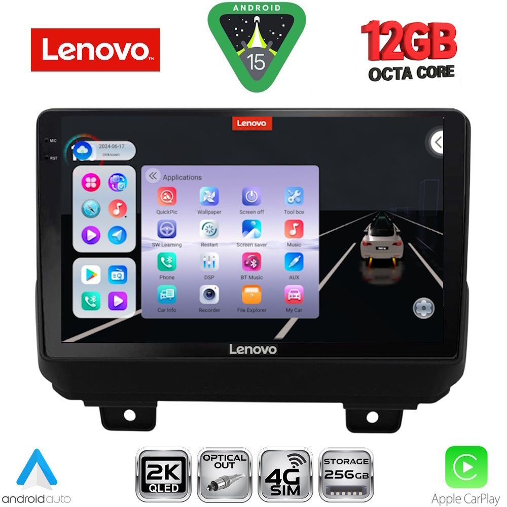 LENOVO SSZ 12298_CPA (9inc) MULTIMEDIA TABLET for JEEP WRANGLER mod. 2018-2026 LENOVO SSZ 12298_CPA (9inc) MULTIMEDIA TABLET for JEEP WRANGLER mod. 2018-2026