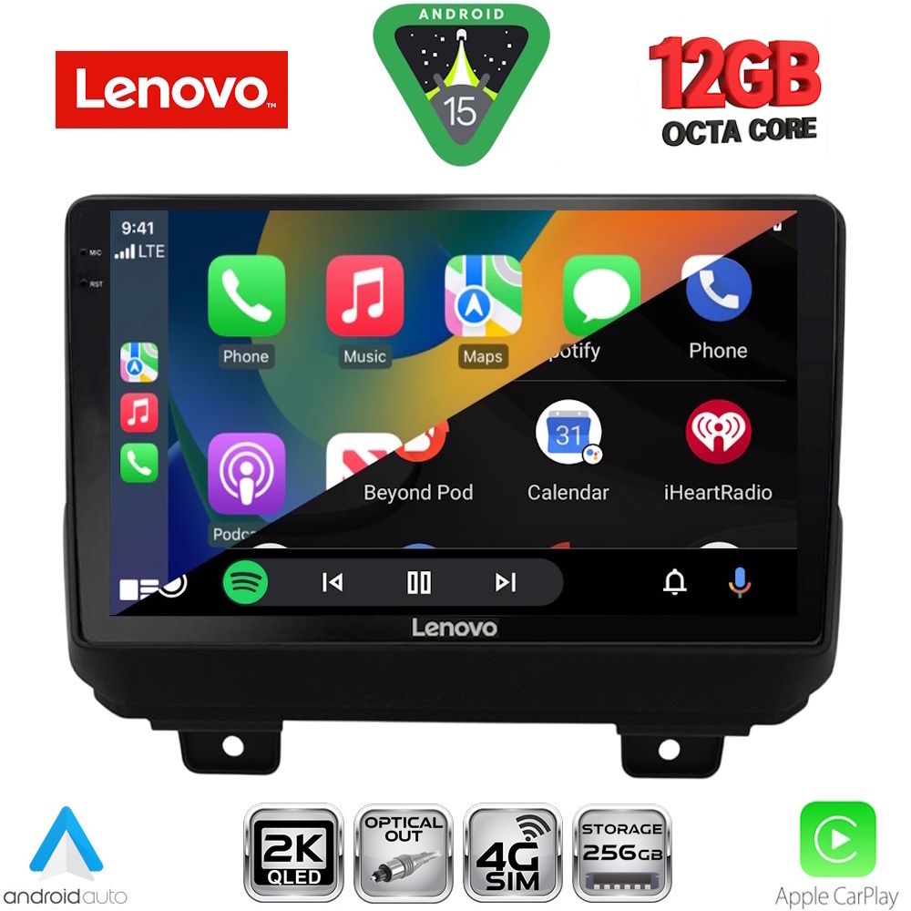 LENOVO SSZ 12298_CPA (9inc) MULTIMEDIA TABLET for JEEP WRANGLER mod. 2018-2026 LENOVO SSZ 12298_CPA (9inc) MULTIMEDIA TABLET for JEEP WRANGLER mod. 2018-2026