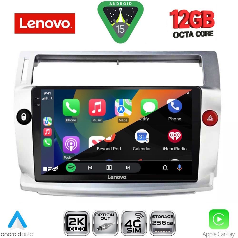 LENOVO SSZ 12084SL_CPA (9inc) MULTIMEDIA TABLET for CITROEN C4 mod. 2004-2011 (SILVER) LENOVO SSZ 12084SL_CPA (9inc) MULTIMEDIA TABLET for CITROEN C4 mod. 2004-2011 (SILVER)