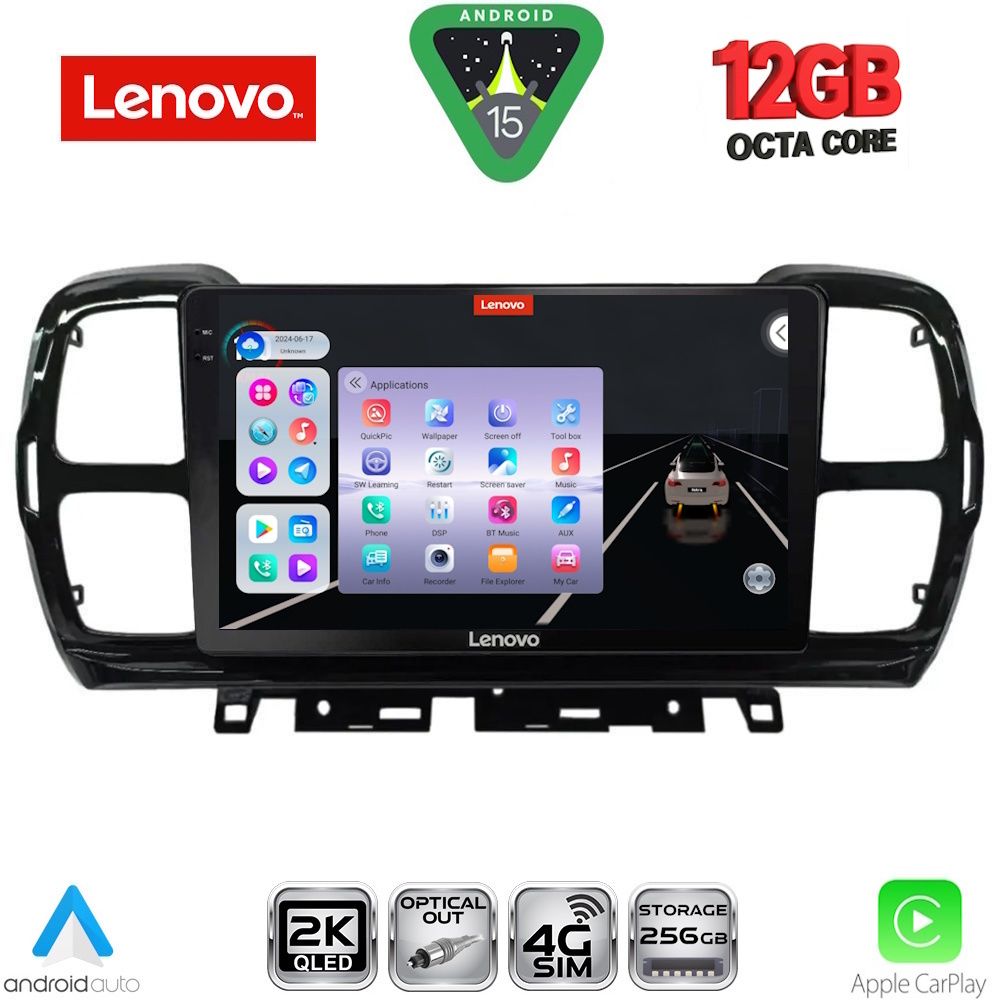 LENOVO SSZ 12088_CPA (9inc) MULTIMEDIA TABLET for CITROEN C5 AIRCROSS mod. 2017-2021 LENOVO SSZ 12088_CPA (9inc) MULTIMEDIA TABLET for CITROEN C5 AIRCROSS mod. 2017-2021