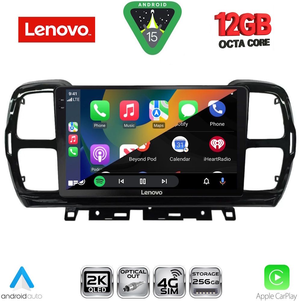 LENOVO SSZ 12088_CPA (9inc) MULTIMEDIA TABLET for CITROEN C5 AIRCROSS mod. 2017-2021 LENOVO SSZ 12088_CPA (9inc) MULTIMEDIA TABLET for CITROEN C5 AIRCROSS mod. 2017-2021