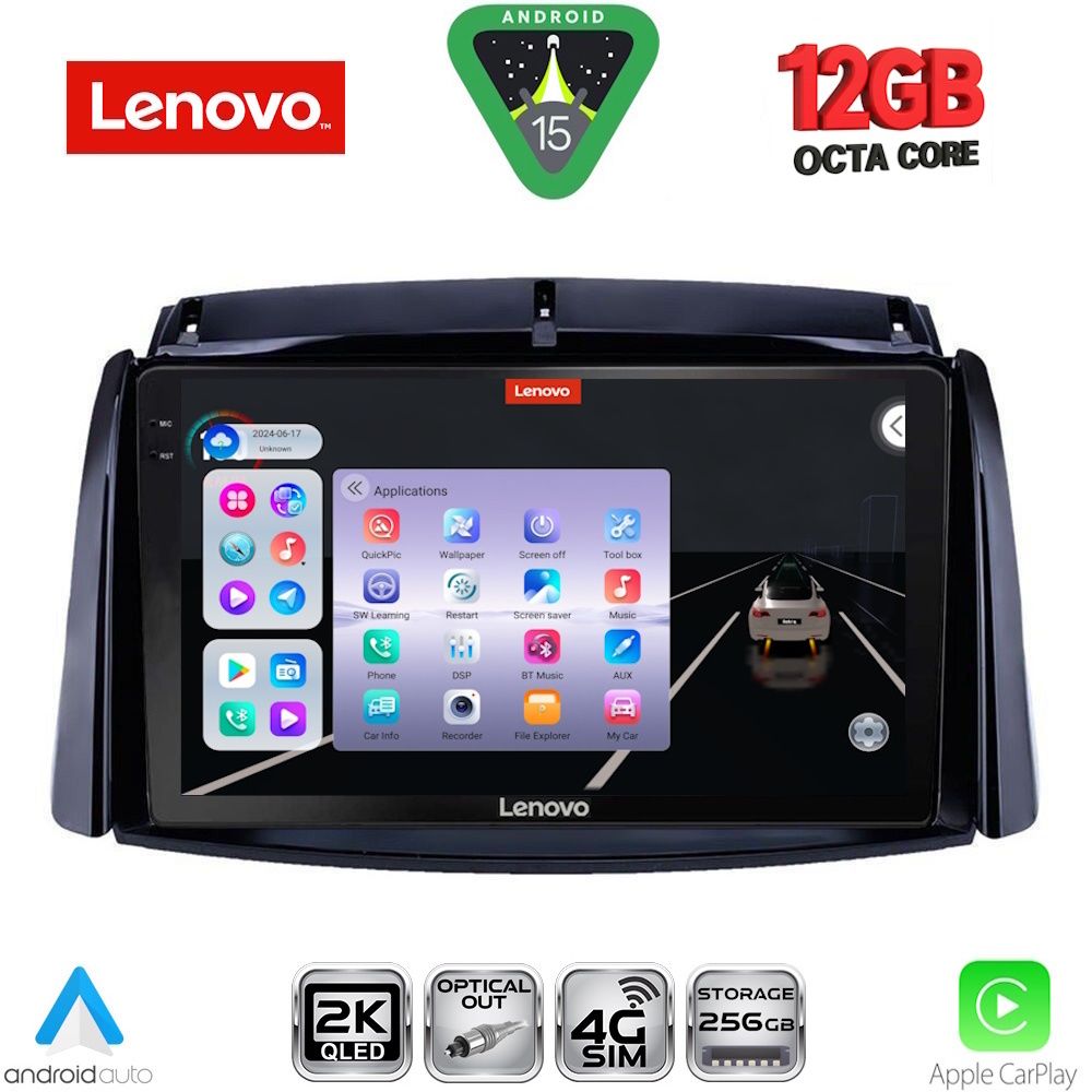 LENOVO SSZ 12551_CPA (9inc) MULTIMEDIA TABLET for RENAULT KOLEOS mod. 2006-2016 LENOVO SSZ 12551_CPA (9inc) MULTIMEDIA TABLET for RENAULT KOLEOS mod. 2006-2016