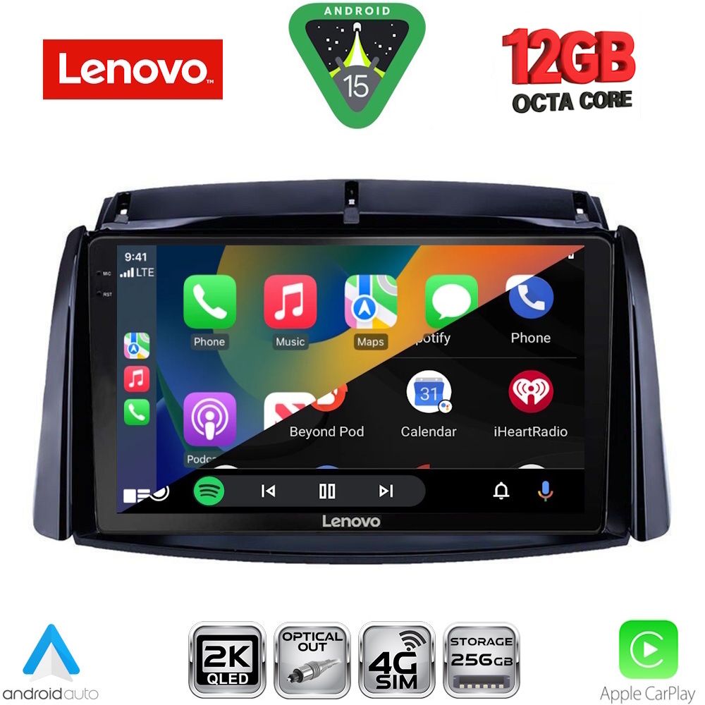 LENOVO SSZ 12551_CPA (9inc) MULTIMEDIA TABLET for RENAULT KOLEOS mod. 2006-2016 LENOVO SSZ 12551_CPA (9inc) MULTIMEDIA TABLET for RENAULT KOLEOS mod. 2006-2016