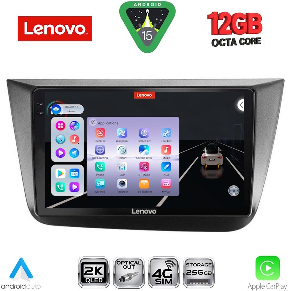LENOVO SSZ 12570_CPA (9inc) MULTIMEDIA TABLET for SEAT ALTEA mod. 2004-2015 LENOVO SSZ 12570_CPA (9inc) MULTIMEDIA TABLET for SEAT ALTEA mod. 2004-2015