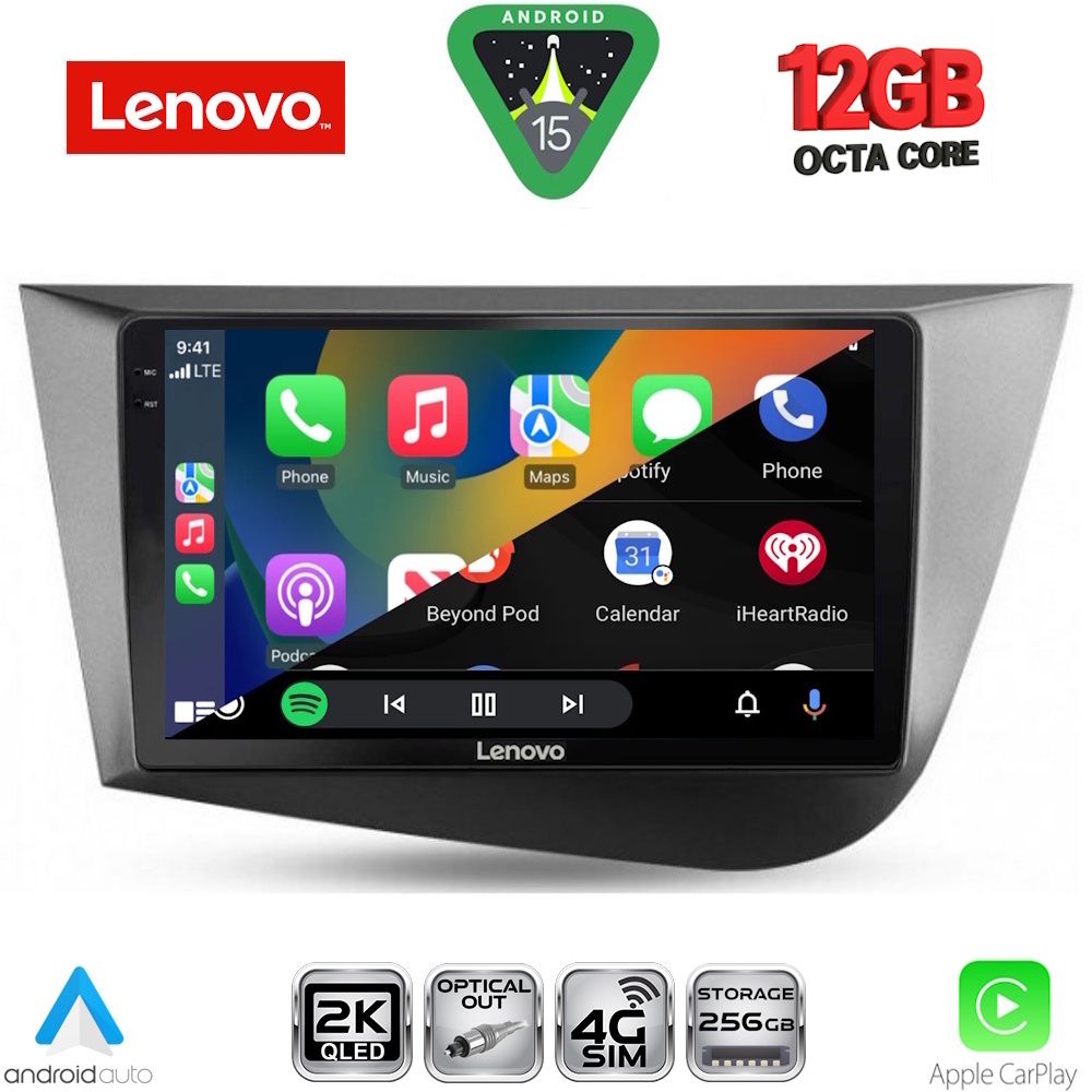 LENOVO SSZ 12574_CPA (9inc) MULTIMEDIA TABLET for SEAT LEON mod. 2005-2012 LENOVO SSZ 12574_CPA (9inc) MULTIMEDIA TABLET for SEAT LEON mod. 2005-2012