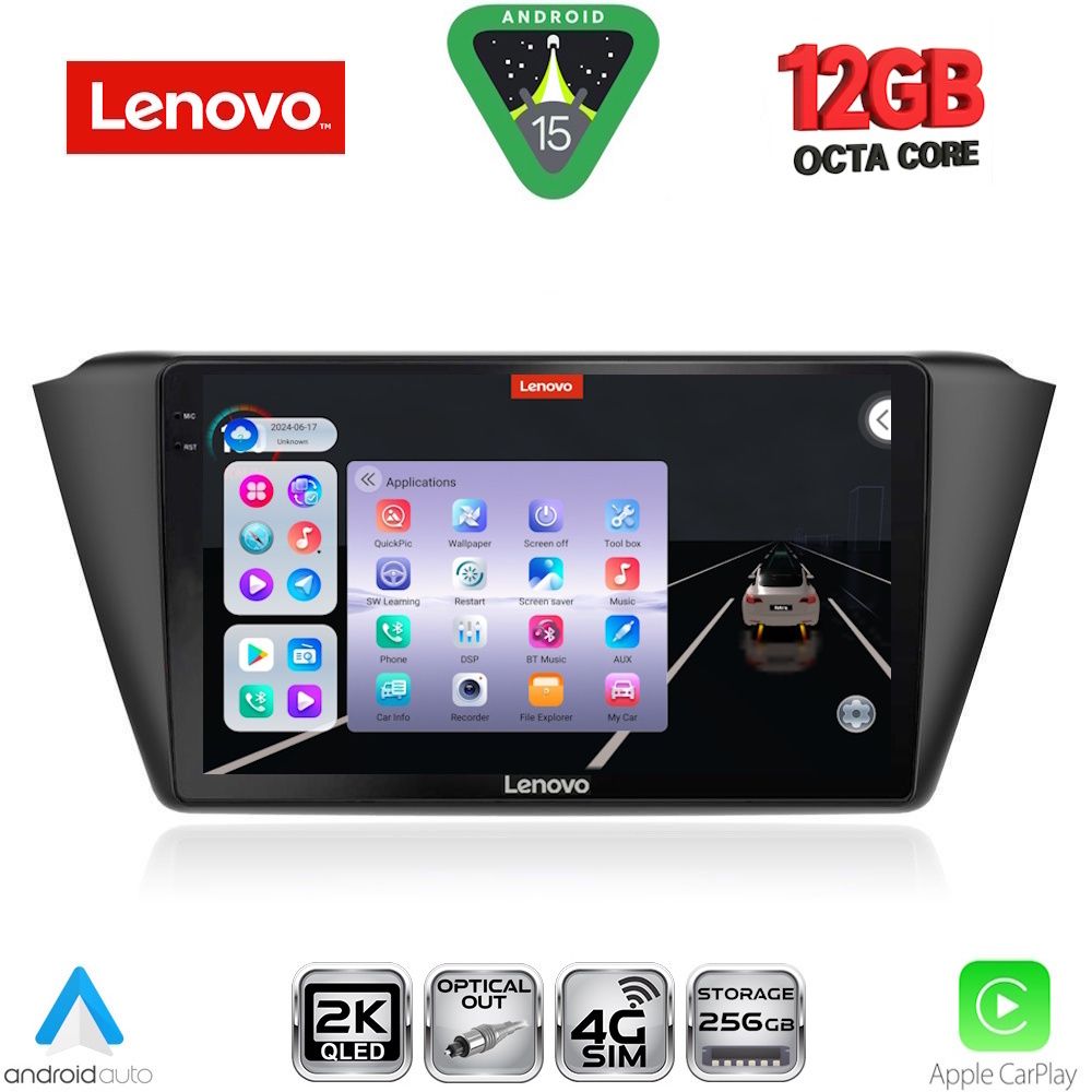 LENOVO SSZ 12582_CPA (9inc) MULTIMEDIA TABLET for SKODA FABIA mod. 2015-2022 LENOVO SSZ 12582_CPA (9inc) MULTIMEDIA TABLET for SKODA FABIA mod. 2015-2022