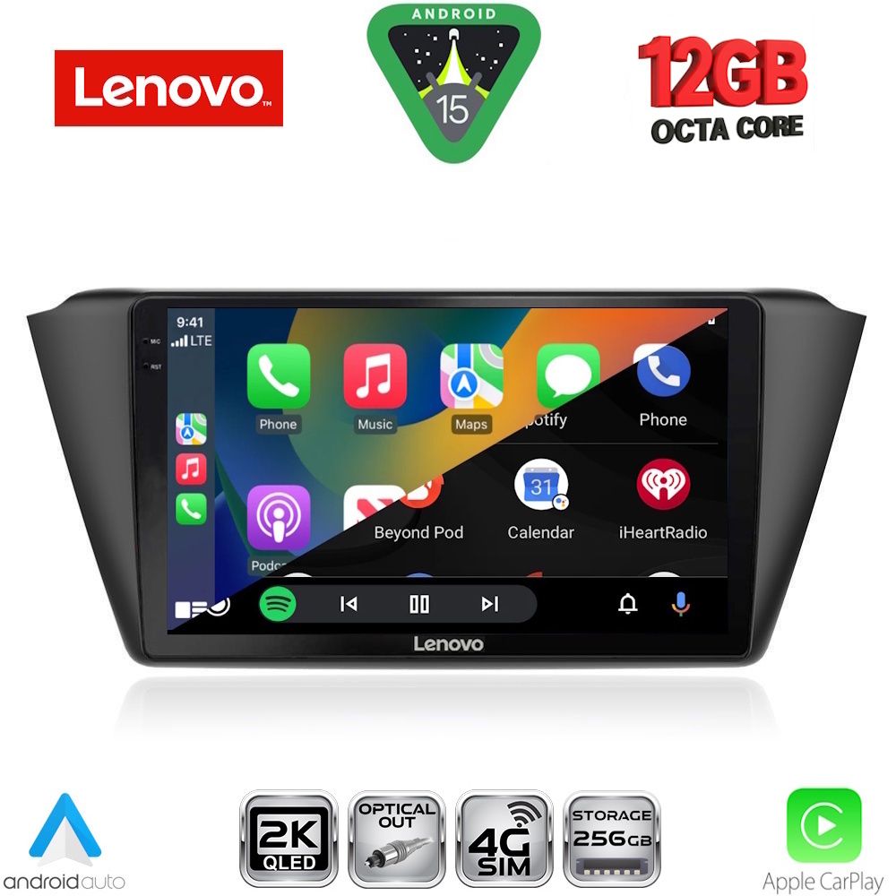 LENOVO SSZ 12582_CPA (9inc) MULTIMEDIA TABLET for SKODA FABIA mod. 2015-2022 LENOVO SSZ 12582_CPA (9inc) MULTIMEDIA TABLET for SKODA FABIA mod. 2015-2022