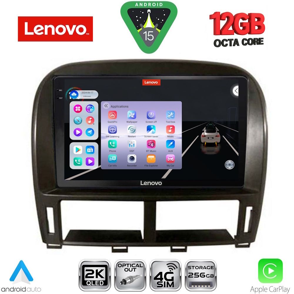 LENOVO SSZ 12343_CPA (9inc) MULTIMEDIA TABLET for LEXUS LS 430 – XF 430 mod. 2000-2006 LENOVO SSZ 12343_CPA (9inc) MULTIMEDIA TABLET for LEXUS LS 430 – XF 430 mod. 2000-2006