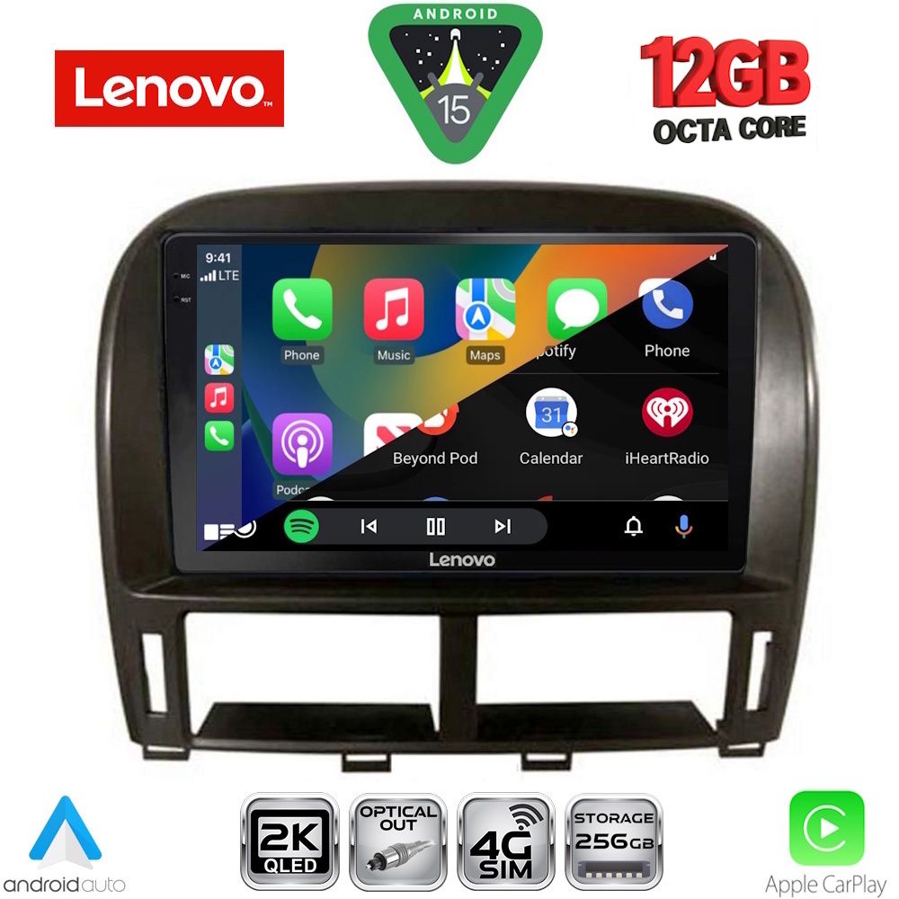 LENOVO SSZ 12343_CPA (9inc) MULTIMEDIA TABLET for LEXUS LS 430 – XF 430 mod. 2000-2006 LENOVO SSZ 12343_CPA (9inc) MULTIMEDIA TABLET for LEXUS LS 430 – XF 430 mod. 2000-2006