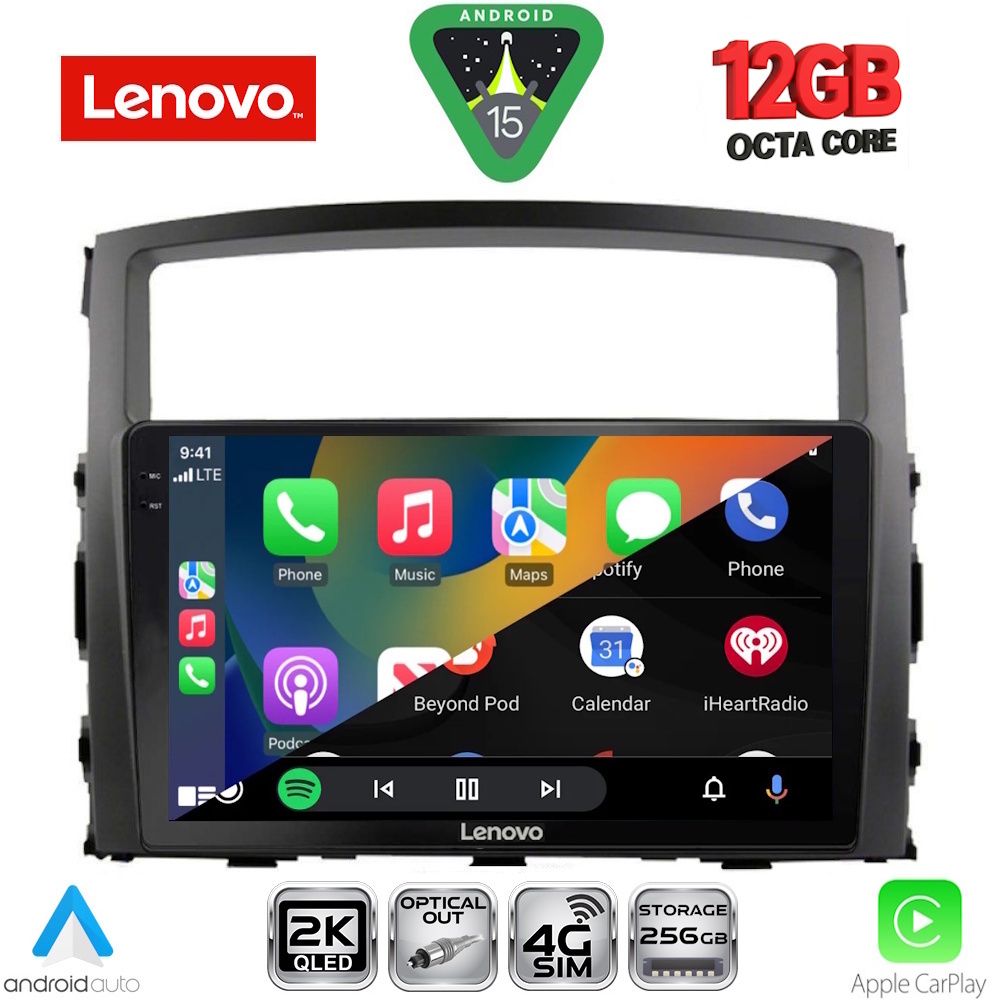 LENOVO SSZ 12446_CPA (9inc) MULTIMEDIA TABLET for MITSUBISHI PAJERO mod. 2006-2013 LENOVO SSZ 12446_CPA (9inc) MULTIMEDIA TABLET for MITSUBISHI PAJERO mod. 2006-2013