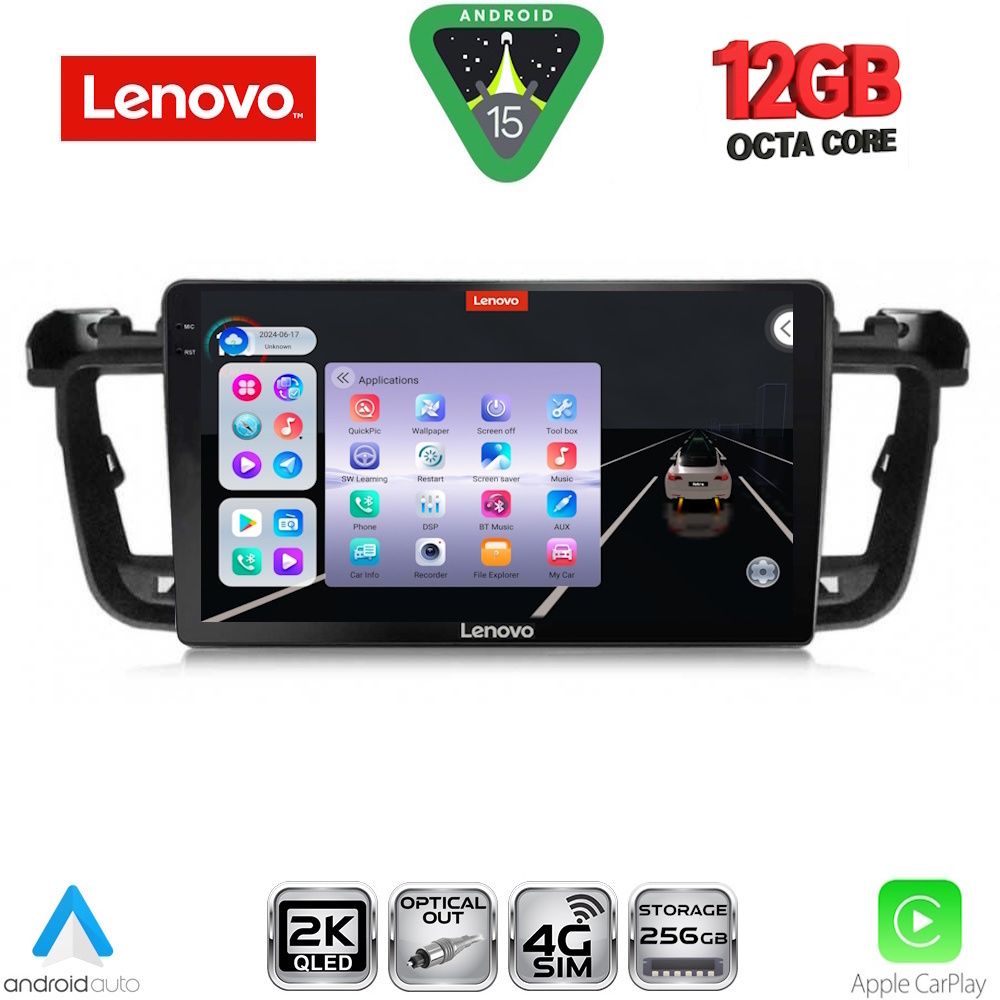 LENOVO SSZ 12518_CPA (9inc) MULTIMEDIA TABLET for PEUGEOT 508 mod. 2010-2016 LENOVO SSZ 12518_CPA (9inc) MULTIMEDIA TABLET for PEUGEOT 508 mod. 2010-2016