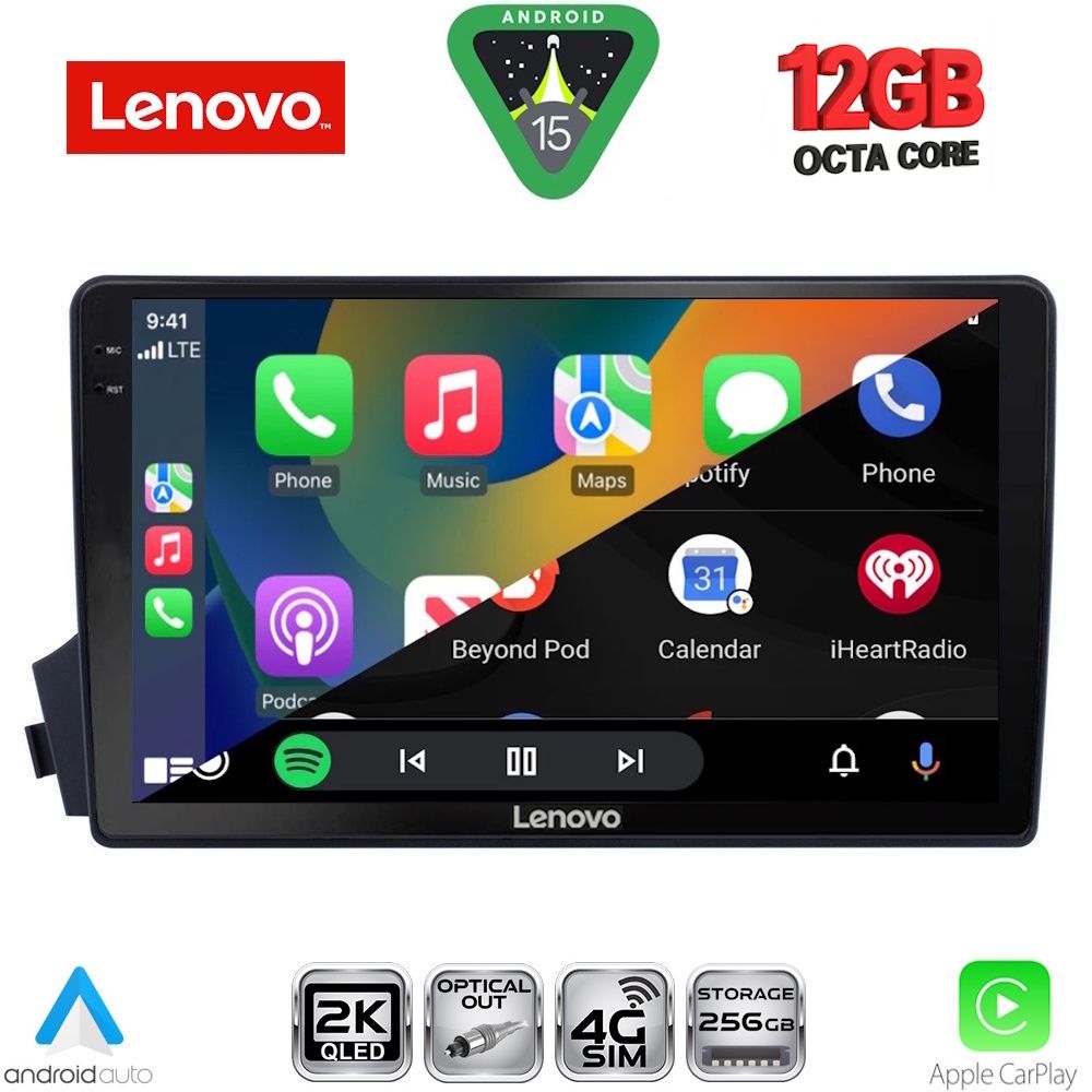 LENOVO SSZ 12650_CPA (9inc) MULTIMEDIA TABLET for SSANGYONG ACTYON - KYRON mod. 2006-2015 LENOVO SSZ 12650_CPA (9inc) MULTIMEDIA TABLET for SSANGYONG ACTYON - KYRON mod. 2006-2015