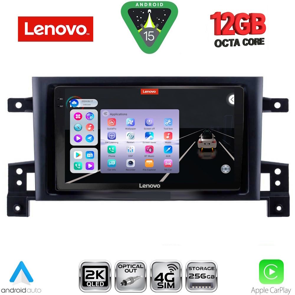 LENOVO SSZ 12696_CPA (9inc) MULTIMEDIA TABLET for SUZUKI GRAND VITARA mod. 2005-2015 LENOVO SSZ 12696_CPA (9inc) MULTIMEDIA TABLET for SUZUKI GRAND VITARA mod. 2005-2015