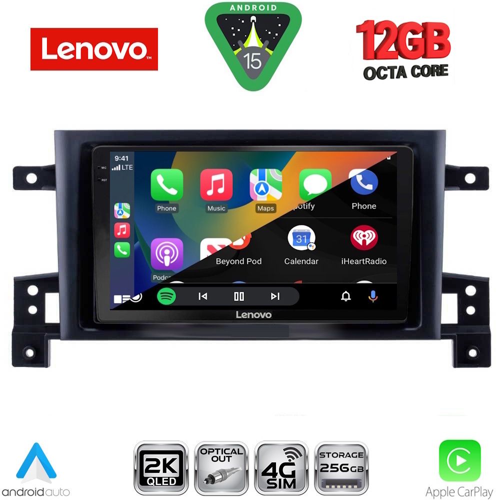 LENOVO SSZ 12696_CPA (9inc) MULTIMEDIA TABLET for SUZUKI GRAND VITARA mod. 2005-2015 LENOVO SSZ 12696_CPA (9inc) MULTIMEDIA TABLET for SUZUKI GRAND VITARA mod. 2005-2015