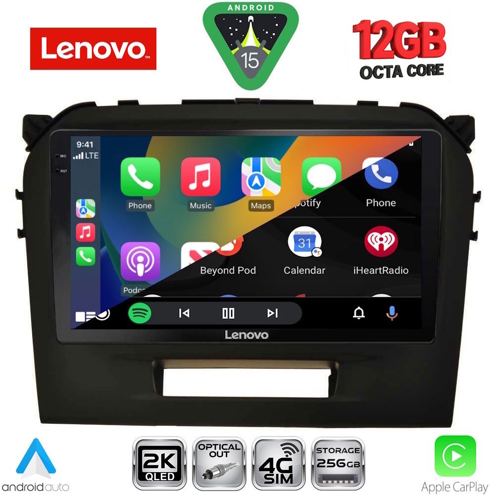 LENOVO SSZ 12697BL_CPA (9inc) MULTIMEDIA TABLET for SUZUKI VITARA mod. 2016-2025 (BLACK) LENOVO SSZ 12697BL_CPA (9inc) MULTIMEDIA TABLET for SUZUKI VITARA mod. 2016-2025 (BLACK)