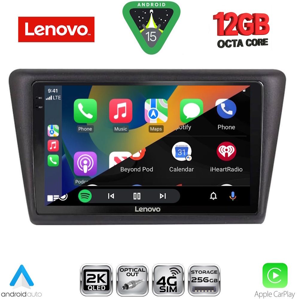 LENOVO SSZ 12600_CPA (9inc) MULTIMEDIA TABLET for SKODA RAPID SPACEBACK mod. 2014-2019 LENOVO SSZ 12600_CPA (9inc) MULTIMEDIA TABLET for SKODA RAPID SPACEBACK mod. 2014-2019
