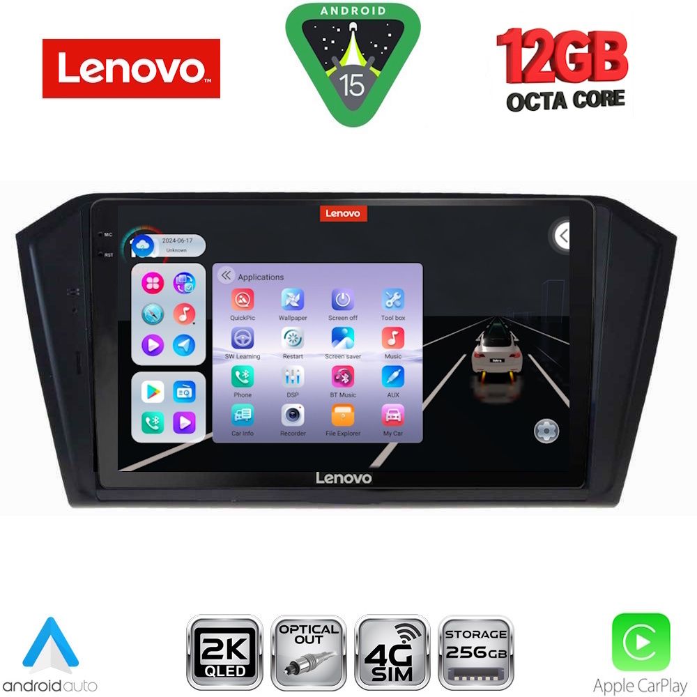 LENOVO SSZ 12750_CPA (10inc) MULTIMEDIA TABLET for VW PASSAT mod. 2016-2023 LENOVO SSZ 12750_CPA (10inc) MULTIMEDIA TABLET for VW PASSAT mod. 2016-2023