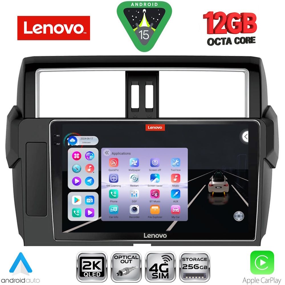 LENOVO SSZ 12777_CPA (10inc) MULTIMEDIA TABLET for TOYOTA PRADO mod. 2014-2017 LENOVO SSZ 12777_CPA (10inc) MULTIMEDIA TABLET for TOYOTA PRADO mod. 2014-2017