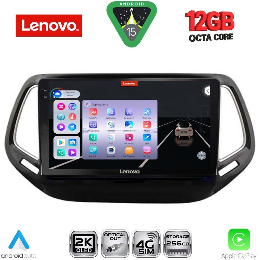 LENOVO SSZ 12278_CPA (10inc) MULTIMEDIA TABLET for JEEP COMPASS mod. 2016-2021 LENOVO SSZ 12278_CPA (10inc) MULTIMEDIA TABLET for JEEP COMPASS mod. 2016-2021