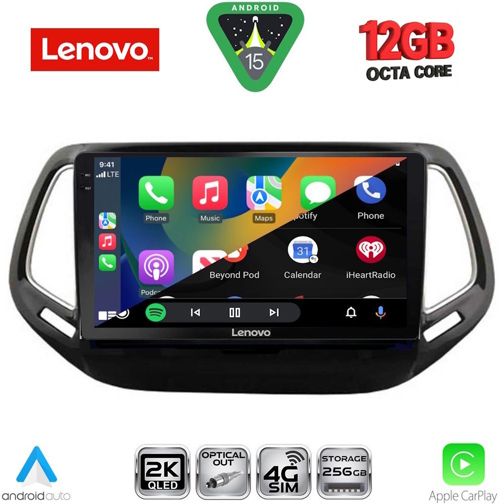 LENOVO SSZ 12278_CPA (10inc) MULTIMEDIA TABLET for JEEP COMPASS mod. 2016-2021 LENOVO SSZ 12278_CPA (10inc) MULTIMEDIA TABLET for JEEP COMPASS mod. 2016-2021