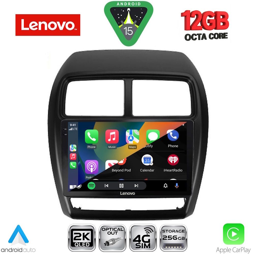 LENOVO SSZ 12431_CPA (9inc) MULTIMEDIA TABLET for MITSUBISHI ASX mod. 2020-2023 LENOVO SSZ 12431_CPA (9inc) MULTIMEDIA TABLET for MITSUBISHI ASX mod. 2020-2023