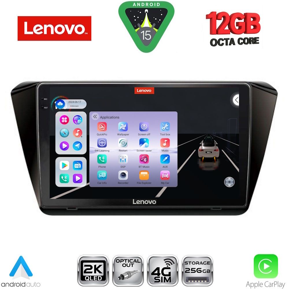 LENOVO SSZ 12605_CPA (10inc) MULTIMEDIA TABLET for SKODA SUPERB mod. 2015-2023 LENOVO SSZ 12605_CPA (10inc) MULTIMEDIA TABLET for SKODA SUPERB mod. 2015-2023