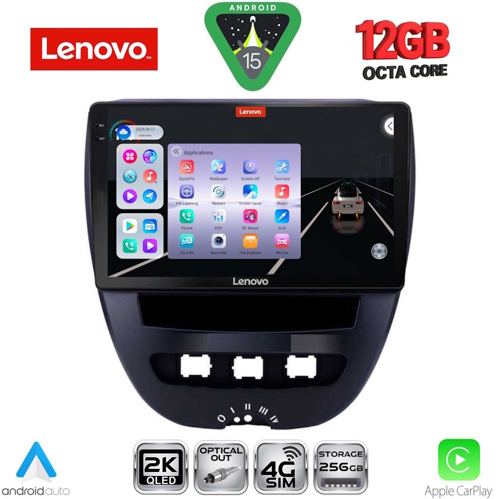 LENOVO SSZ 12707_CPA (10inc) MULTIMEDIA TABLET for CITROEN C1-PEUGEOT 107-TOYOTA AYGO mod. 2005-2014 LENOVO SSZ 12707_CPA (10inc) MULTIMEDIA TABLET for CITROEN C1-PEUGEOT 107-TOYOTA AYGO mod. 2005-2014