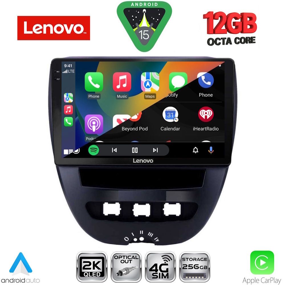 LENOVO SSZ 12707_CPA (10inc) MULTIMEDIA TABLET for CITROEN C1-PEUGEOT 107-TOYOTA AYGO mod. 2005-2014 LENOVO SSZ 12707_CPA (10inc) MULTIMEDIA TABLET for CITROEN C1-PEUGEOT 107-TOYOTA AYGO mod. 2005-2014