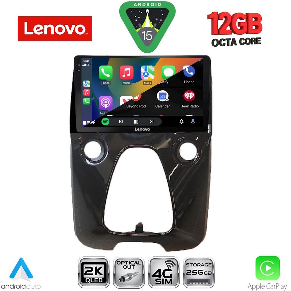 LENOVO SSZ 12708_CPA A/C (10inc) MULTIMEDIA TABLET for CITROEN C1-PEUGEOT 108-TOYOTA AYGO mod. 2014-2022 LENOVO SSZ 12708_CPA A/C (10inc) MULTIMEDIA TABLET for CITROEN C1-PEUGEOT 108-TOYOTA AYGO mod. 2014-2022