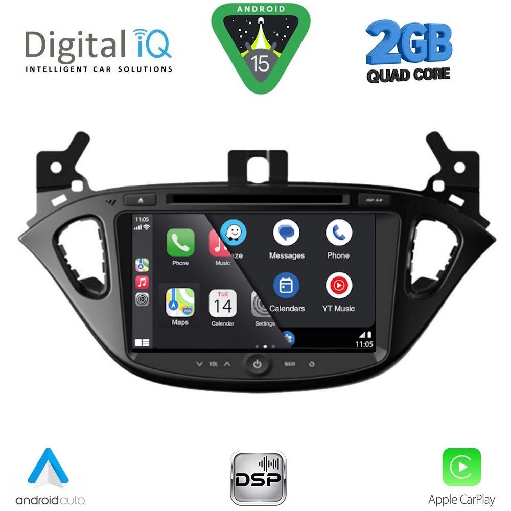 DIGITAL IQ BLD 221_CPA (8" DECK) MULTIMEDIA SYSTEM for OPEL ADAM – CORSA E mod. 2014-2021 DIGITAL IQ BLD 221_CPA (8" DECK) MULTIMEDIA SYSTEM for OPEL ADAM – CORSA E mod. 2014-2021