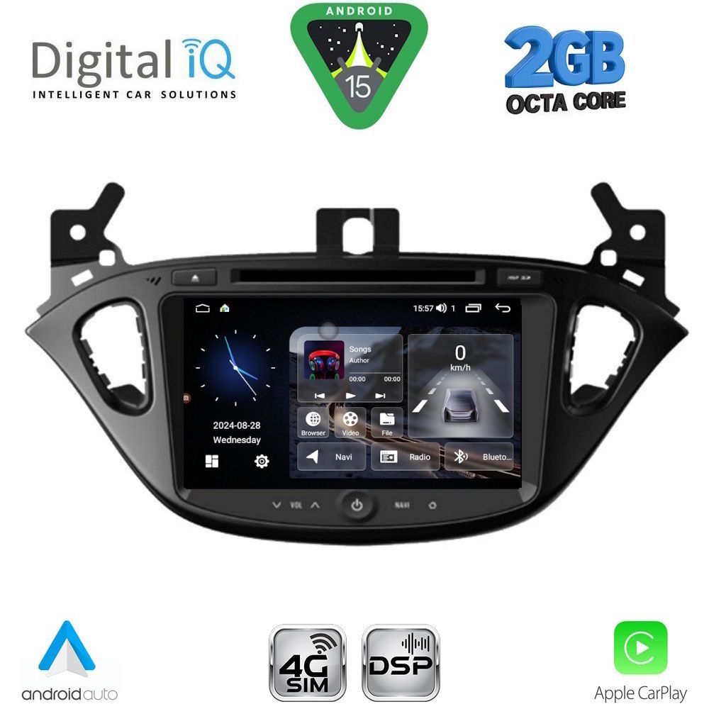 DIGITAL IQ BLF 321_CPA (8" DECK) MULTIMEDIA SYSTEM for OPEL ADAM – CORSA E mod. 2014-2021 DIGITAL IQ BLF 321_CPA (8" DECK) MULTIMEDIA SYSTEM for OPEL ADAM – CORSA E mod. 2014-2021
