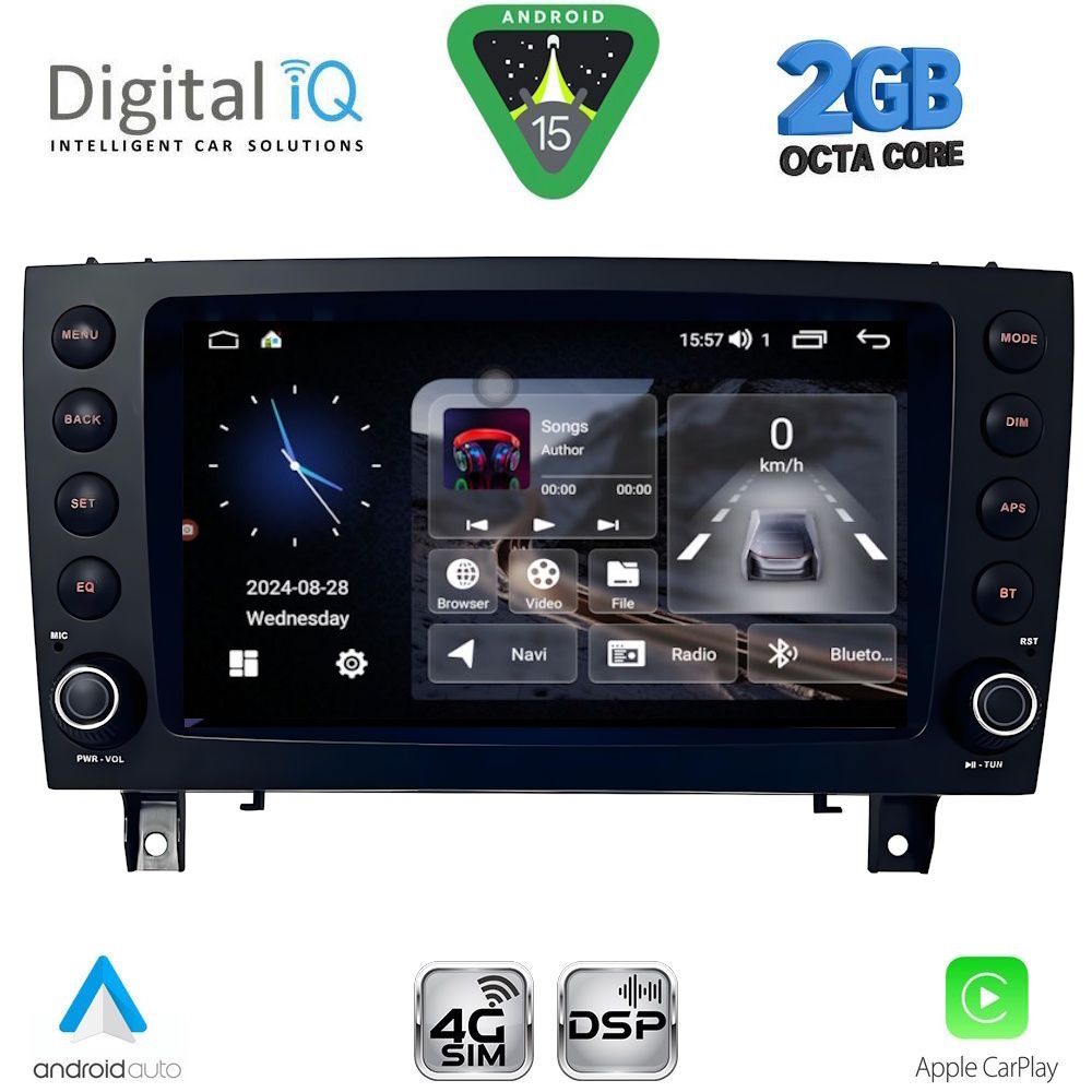 DIGITAL IQ BLF 396_CPA (8" DECK) MULTIMEDIA SYSTEM for MERCEDES SLK (R171) mod. 2004-2010 DIGITAL IQ BLF 396_CPA (8" DECK) MULTIMEDIA SYSTEM for MERCEDES SLK (R171) mod. 2004-2010