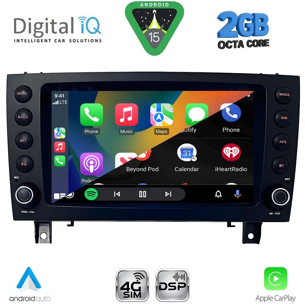 DIGITAL IQ BLF 396_CPA (8" DECK) MULTIMEDIA SYSTEM for MERCEDES SLK (R171) mod. 2004-2010 DIGITAL IQ BLF 396_CPA (8" DECK) MULTIMEDIA SYSTEM for MERCEDES SLK (R171) mod. 2004-2010