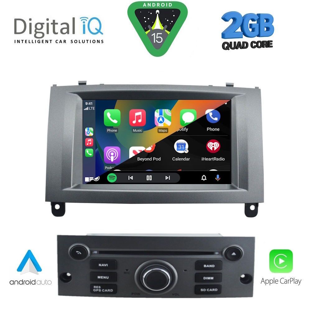 DIGITAL IQ MSD 088GR_CPA (7" DECK) MULTIMEDIA for PEUGEOT 407 mod. 2004-2011 DIGITAL IQ MSD 088GR_CPA (7" DECK) MULTIMEDIA for PEUGEOT 407 mod. 2004-2011